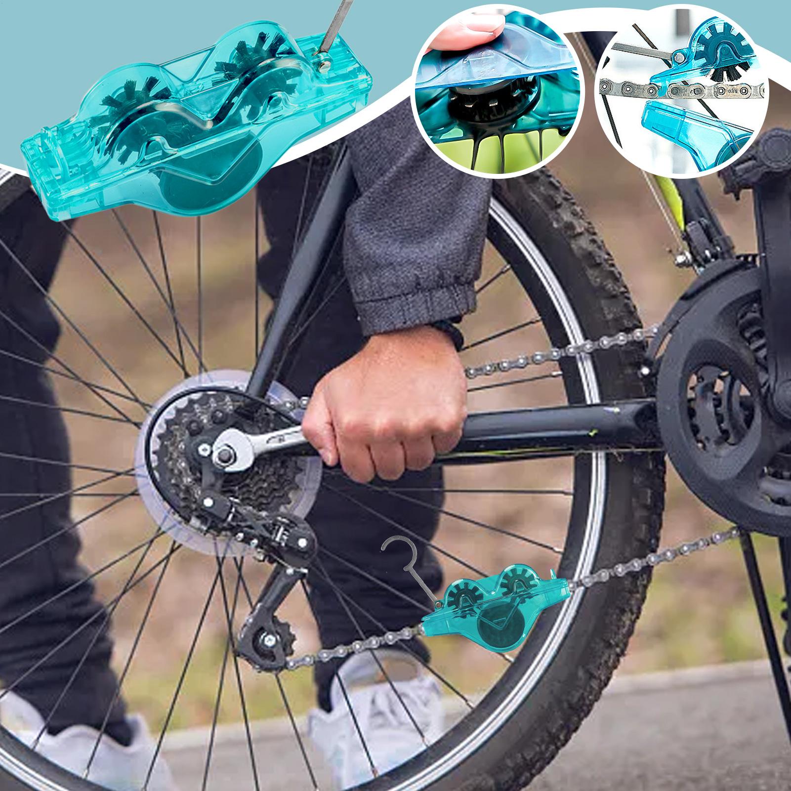 Cycling Gear And Accessories - منظف سلسلة الدراجة مع فرشاة دوارة