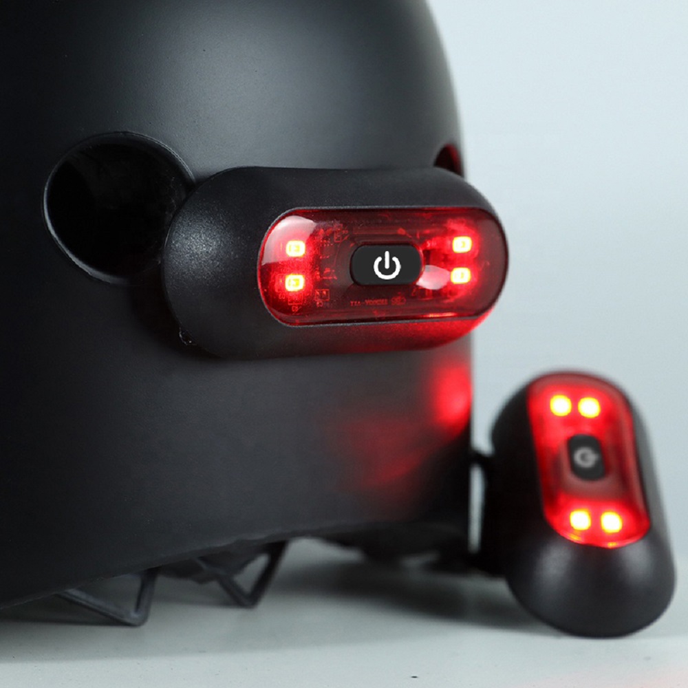 Cycling Gear And Accessories - 4 حبيبات مصباح مستديرة خوذة دراجة