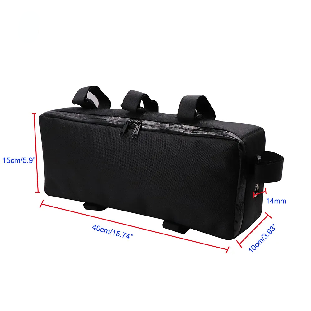 Cycling Gear Organizer - حقيبة الإطار الأمامي للدراجة ، حقيبة