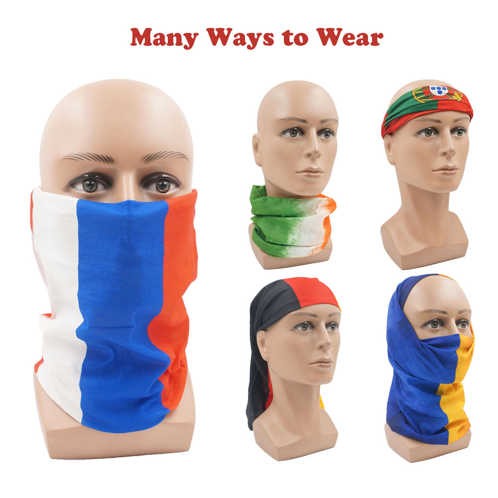 Cycling Gear - البلدان الأوروبية الوجه والرقبة الجراب العلم