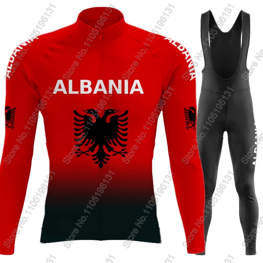 Cycling Gear For Winter - ألبانيا المنتخب الوطني 2026 الدراجات جيرسي