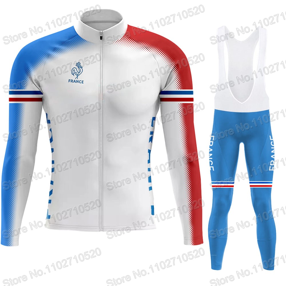 Cycling Gear For Winter - فرنسا المنتخب الوطني 2025 الدراجات جيرسي