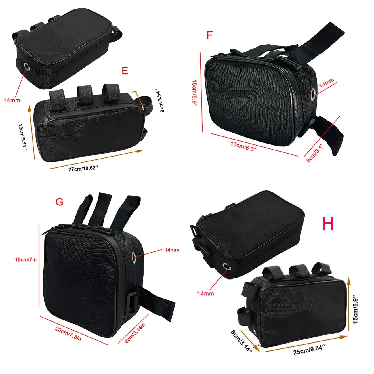 حقيبة إطار أنبوب الدراجة ، صند - مراجعة Cycling Gear Organizer وسعره