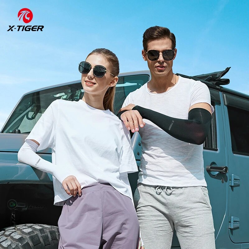 X-TIGER ذراع ركوب الدراجات الص - مراجعة Cycling Arm Warmers وسعره
