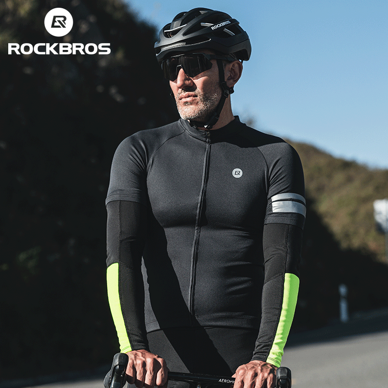ROCKBROS الخريف الشتاء الدراجا - مراجعة Cycling Arm Warmers وسعره
