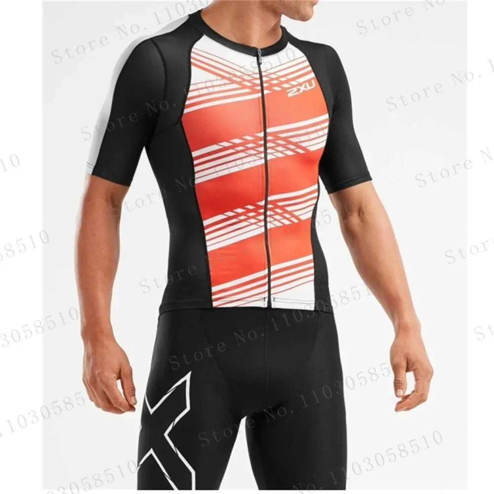 Zxuful أسود أبيض بدلة الترياتل - مراجعة Cycling Gear Jersey وسعره