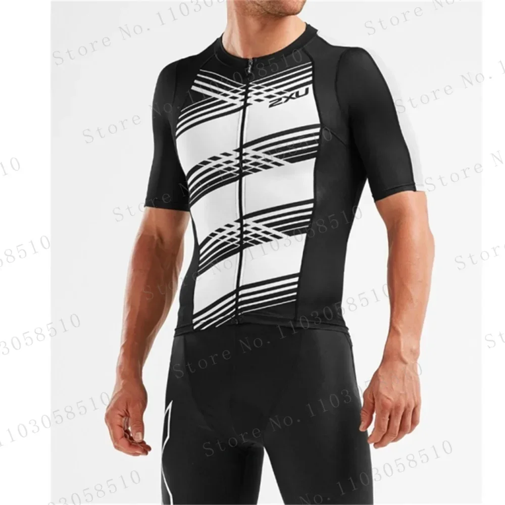 Zxuful أسود أبيض بدلة الترياتل - مراجعة Cycling Gear Jersey وسعره
